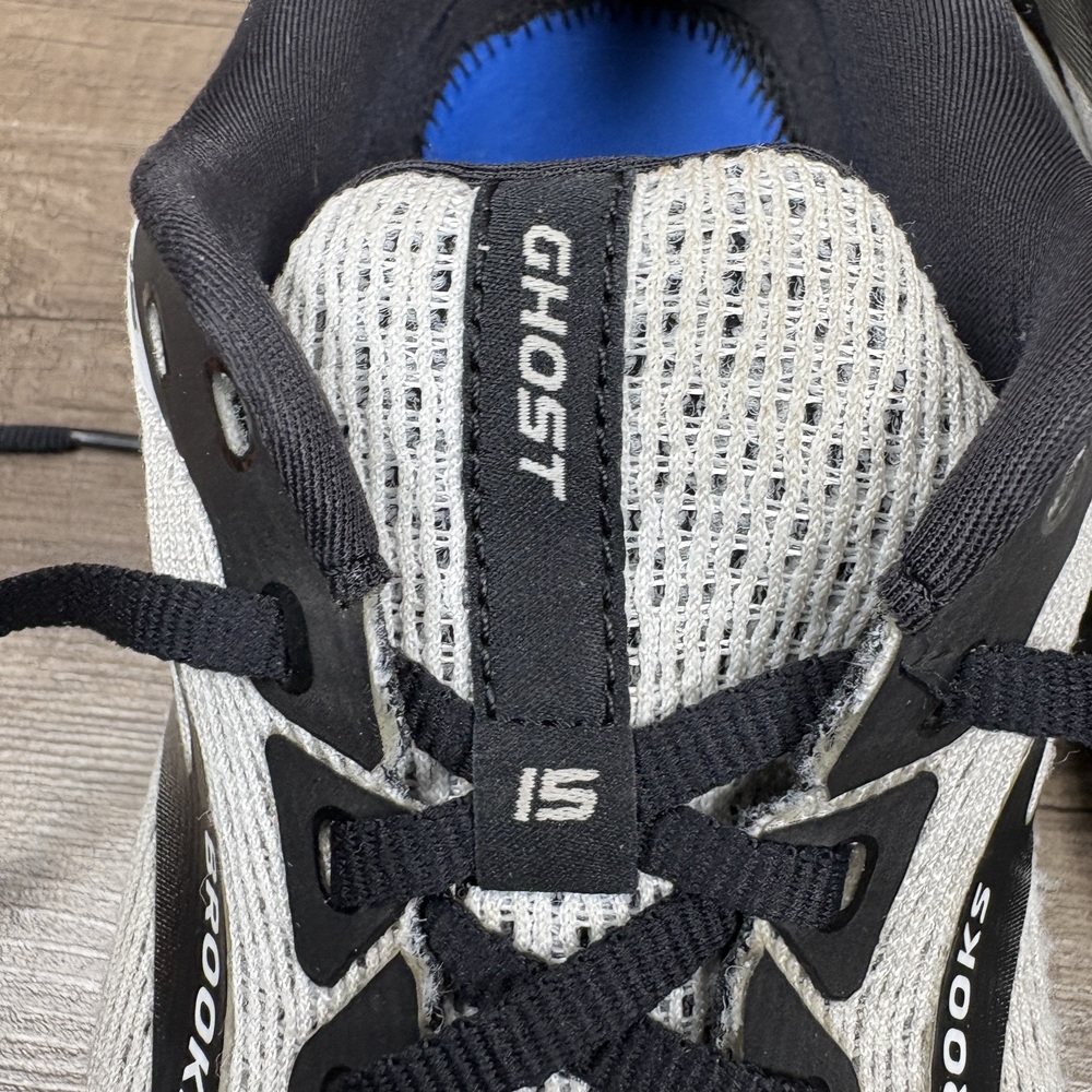 Brooks Ghost 15 Gray Black Mens US Size 10.5 EUR 44.5 1103931D121 Running Shoes - Picture 2 of 10